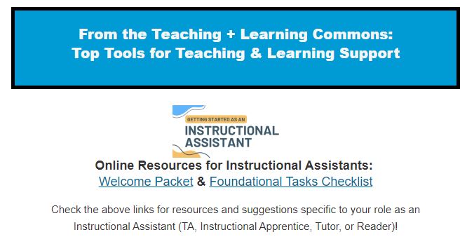 Teaching + Learning Commons: Top Tools for Teaching & Learning